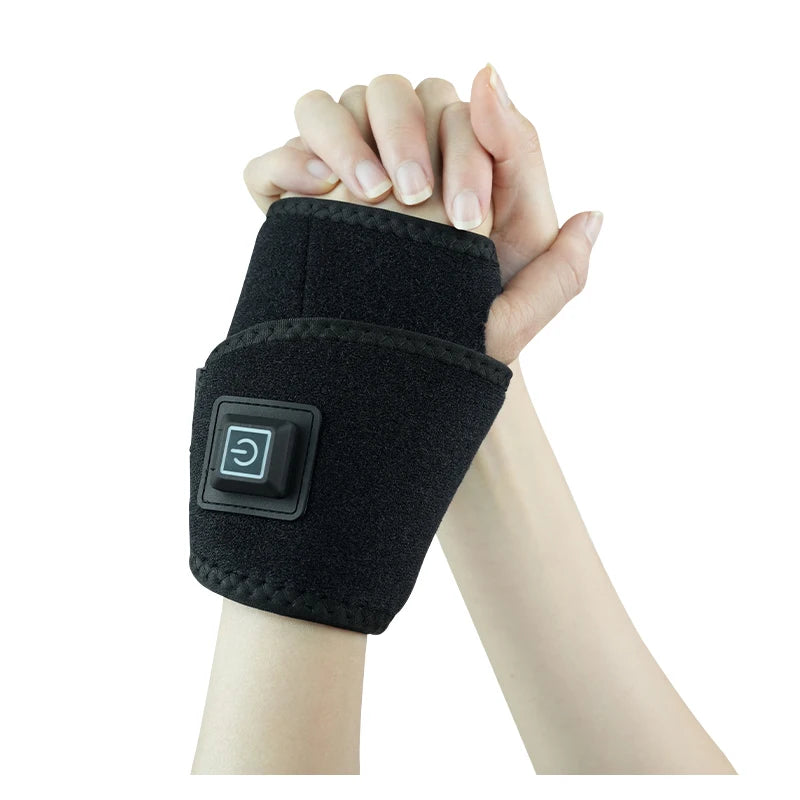 Protège-poignet chauffant et attelle de maintien – Thérapie par chaleur électrique USB, bracelet de sport respirant pour massage des mains et soin des articulations
