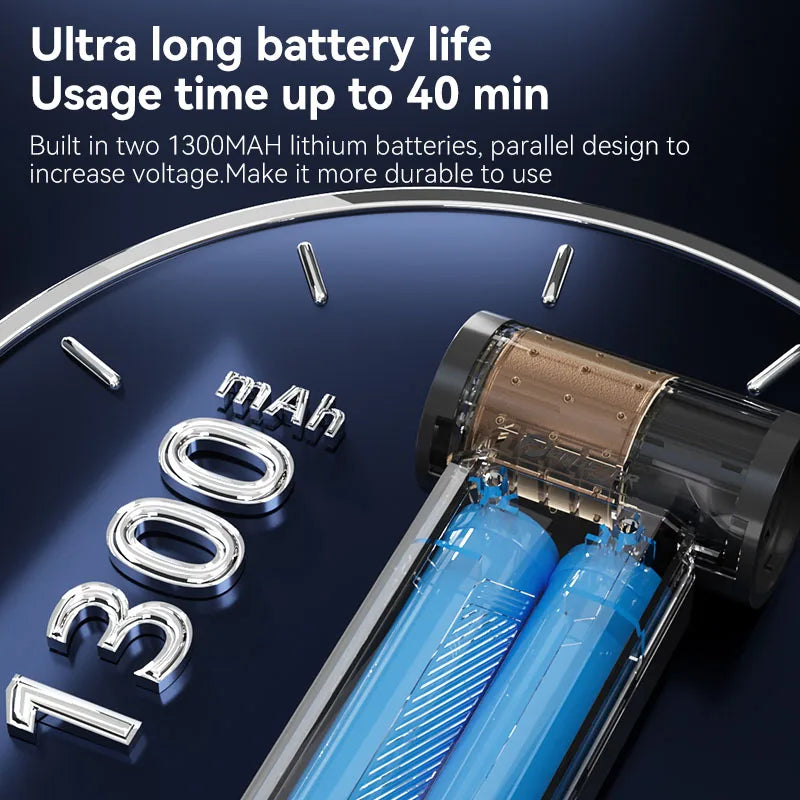 Ventilador Turbo Booster W01 – Soplador de aire inalámbrico sin escobillas recargable de 100,000 RPM | Limpiador de computadoras y teclados, plumero de aire y secador eléctrico