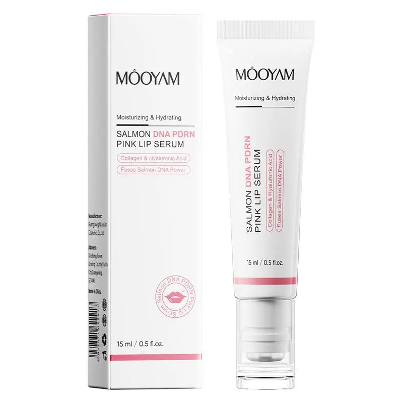 Sérum lèvres au PDRN de saumon – Essence réparatrice pour les lèvres au collagène et à l'acide hyaluronique, pour une hydratation profonde, les lèvres sèches et gercées, et les ridules.