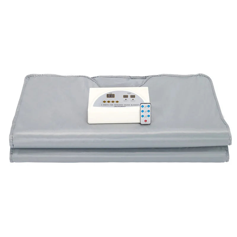 Manta de sauna de infrarrojo lejano con espino amarillo – Manta de cuerpo completo para sudoración ácida húmeda y vapor | Sauna doméstica de calidad de salón de belleza para sudoración y tratamiento de la piel