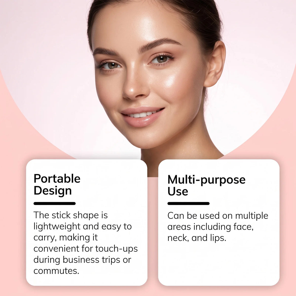 PDRN Pink Collagen Volume Multi Balm Stick – 5% PDRN & Volufiline tiefenwirksame feuchtigkeitsspendende, straffende & aufpolsternde Pflege für Gesicht, Augen & Hals