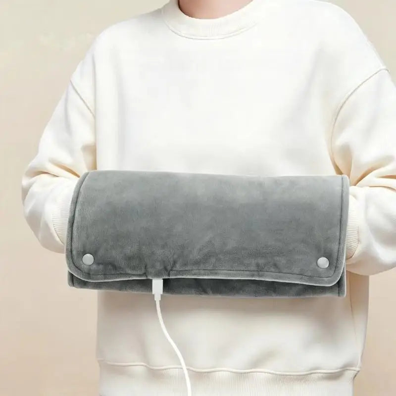 Calentador de manos termostático USB – Funda térmica multifuncional de terciopelo suave para manos, piernas y hombros | Calentador para el hogar y la oficina para climas fríos