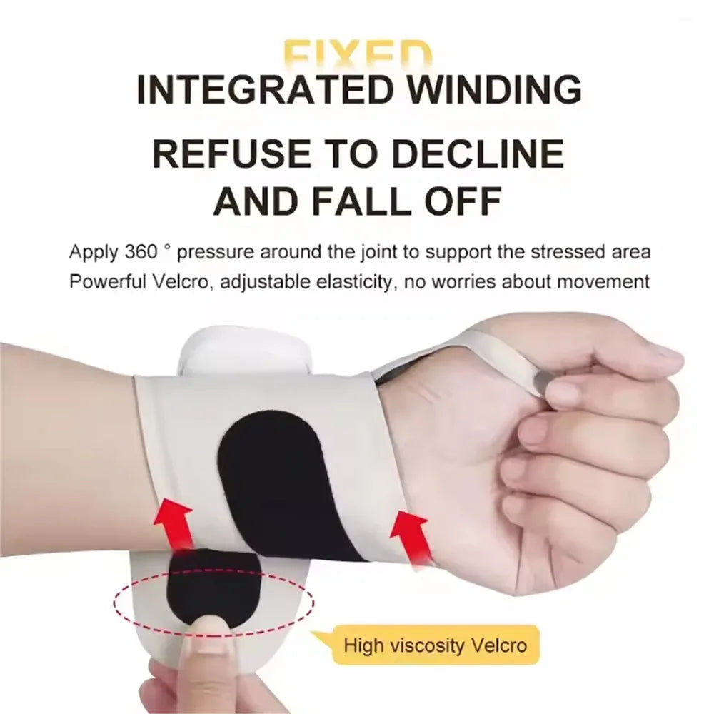 EMS Elektrisches Hand- & Handgelenk-Massagegerät – 10 Modi, Vibration & USB wiederaufladbar | Kabellose Handgelenkbandage zur Linderung von Muskelermüdung