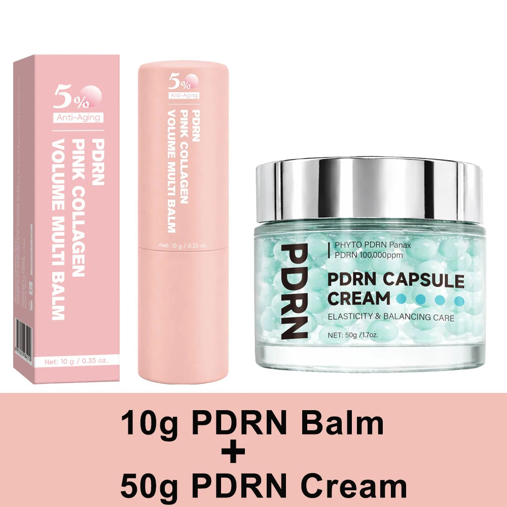 PDRN Pink Collagen Volume Multi Balm – All-in-One Volufiline, PDRN & NAD+ Stick for Fine Lines, Firming & Lip Care