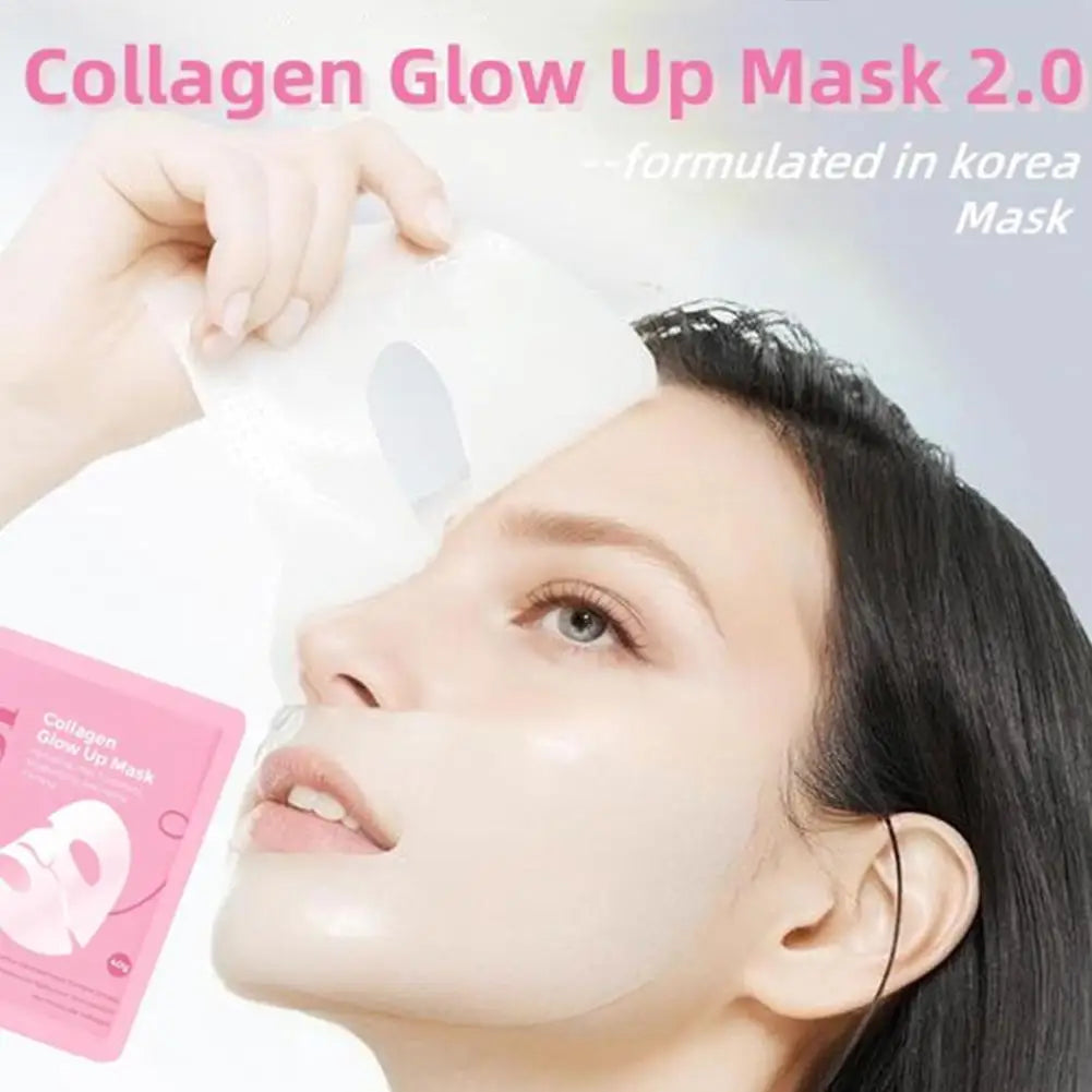 4-teiliges koreanisches Bio-Kollagen-Nachtmasken-Set – Glow-Up Nachtpflege, straffend & tiefenwirksam feuchtigkeitsspendend