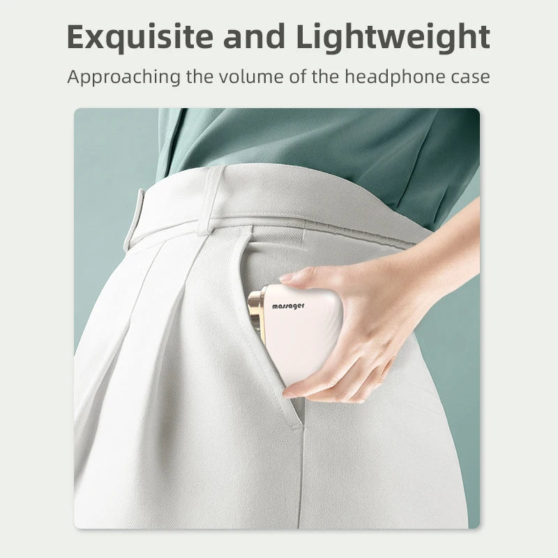Mini masajeador muscular portátil – Detección inteligente, impacto de tejido profundo y vibración de alta frecuencia | Herramienta de masaje corporal multifunción