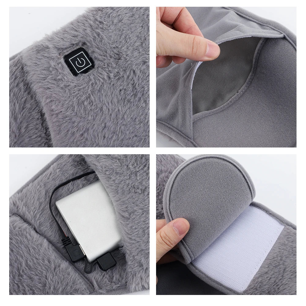 Graphen-Heizgürtel – USB-aufladbarer Bauch- und Gebärmutterwärmer | 3-stufiges Graphen-Wärmepad gegen Kälte für Taille und Hände
