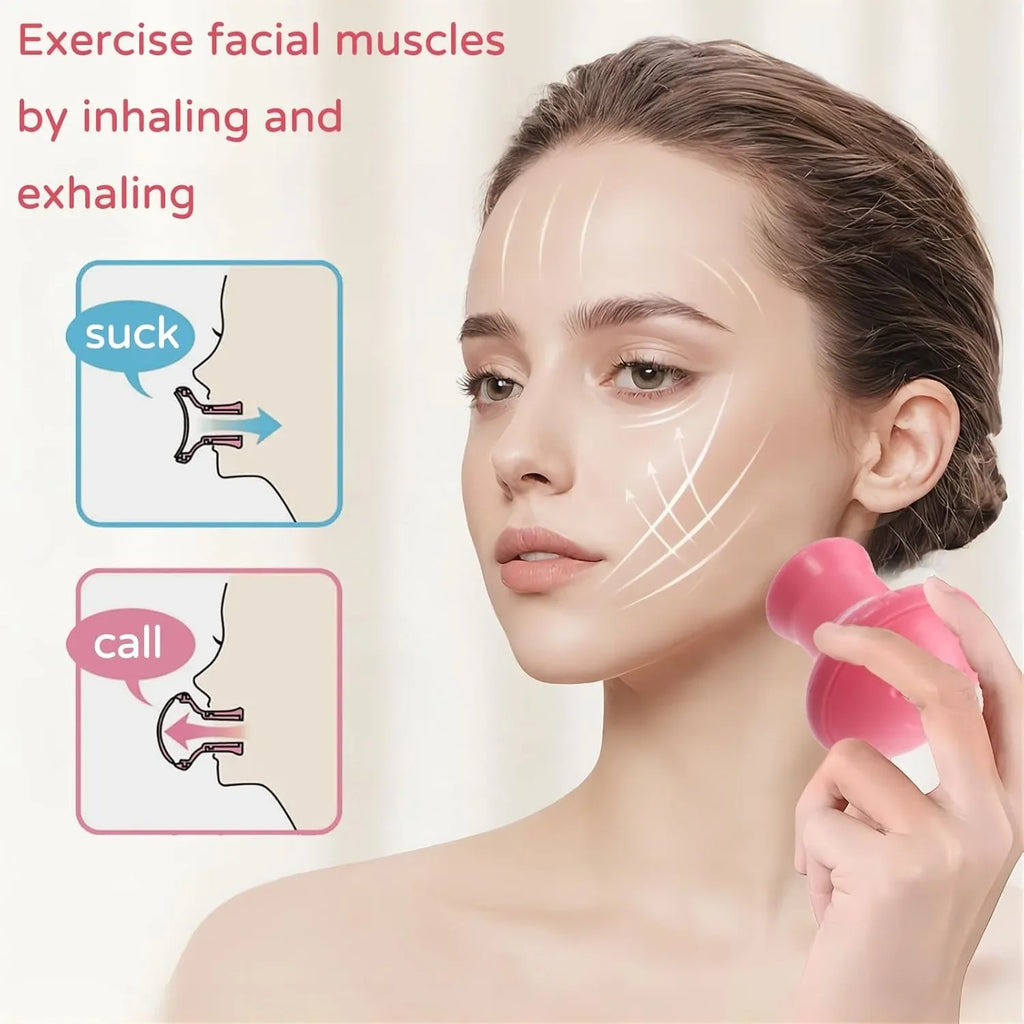 Ejercitador facial y moldeador de línea de la mandíbula – Reafirmante de la piel, eliminación de papada y reducción de surcos nasogenianos | Herramienta de adelgazamiento facial para mujeres y hombres