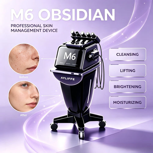 Dispositivo de rejuvenecimiento facial 2026 M6 Aqua Skin: Limpieza profunda y efecto lifting para hidratación, purificación de poros y rejuvenecimiento de la piel