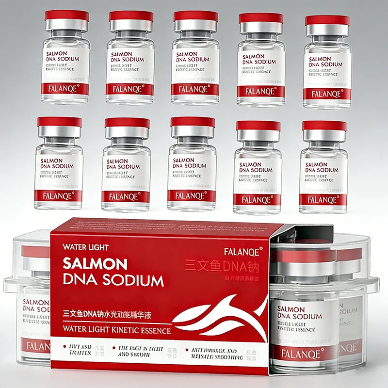 Salmon DNA Sodium PDRN Collagen Facial Serum – Whitening, Firming & Elasticity Skin Renewal & Repair | Korean Beauty (10pcs/pack)