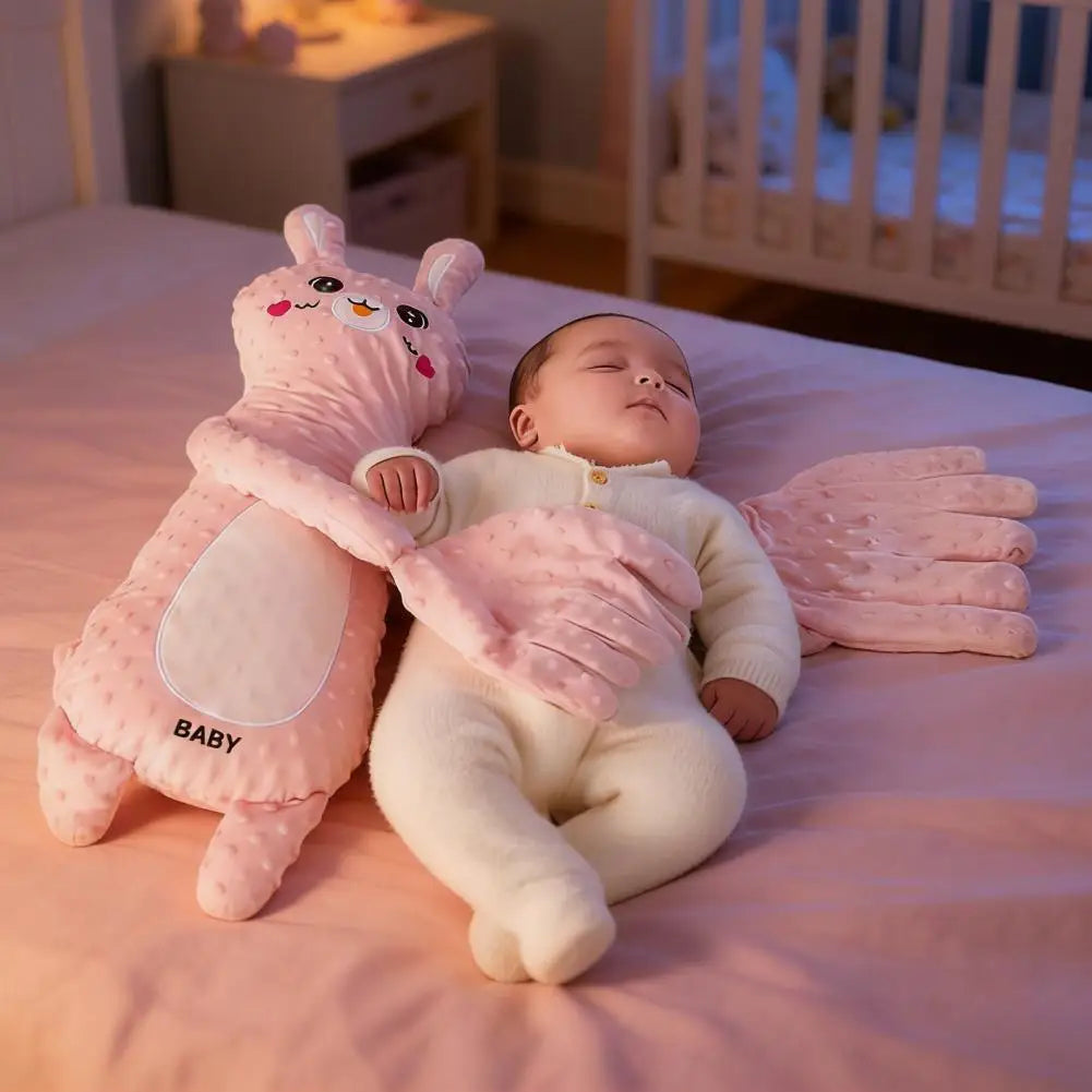 Baby Soothing Sleep Pillow with Adjustable Patting Modes – Soft Plush Cuddle Buddy | Nursery Bedtime Soother & Patting Pillow for Infants