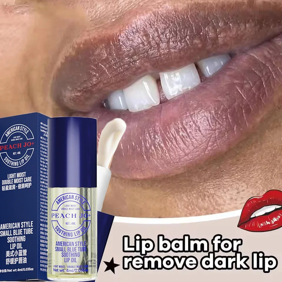 Sérum aclarante para labios: bálsamo y aceite iluminador para labios oscuros y de fumador, tratamiento hidratante de brillo labial