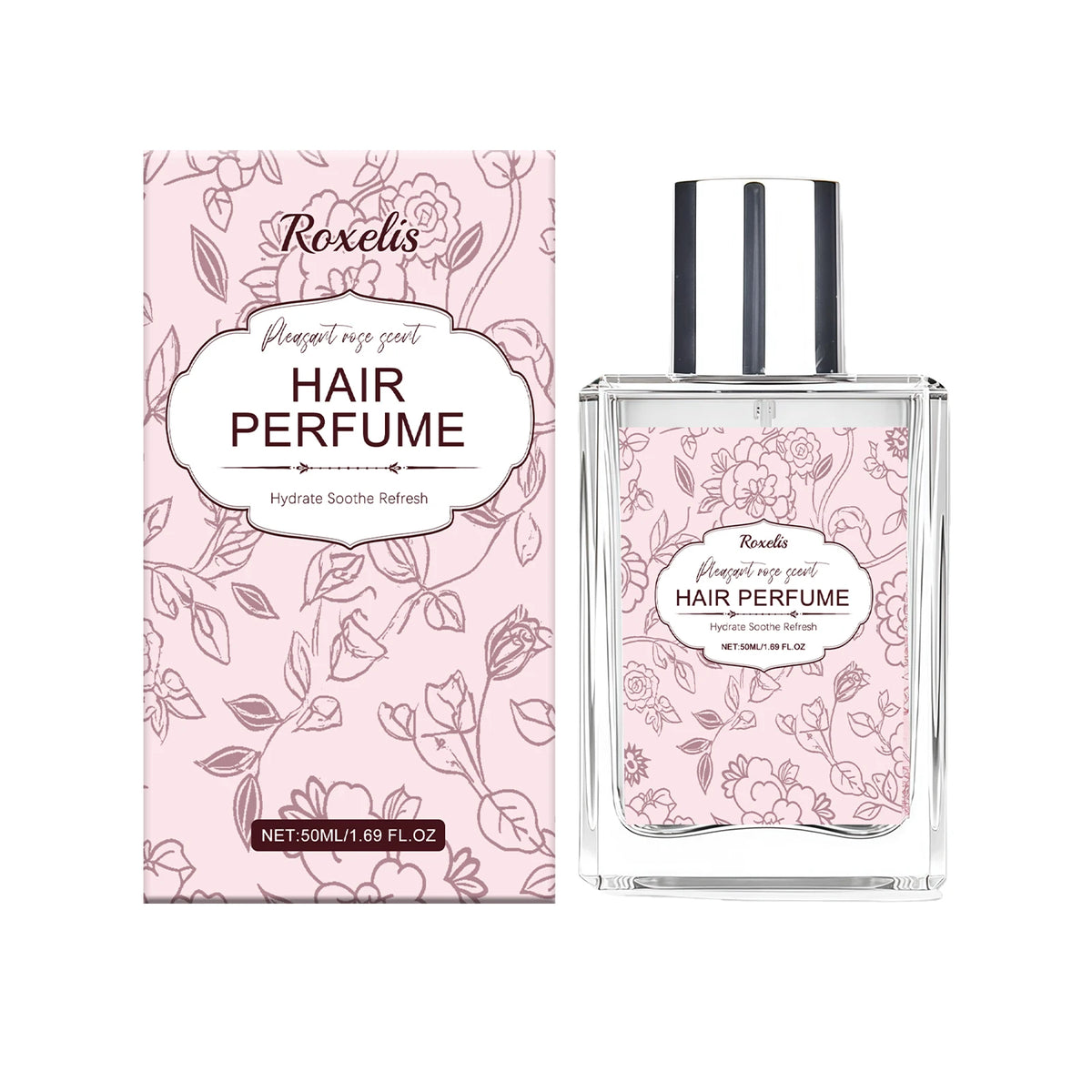 Brume de Parfum pour Cheveux Soft Rose – Eau de toilette naturelle et délicate pour une fragrance capillaire quotidienne fraîche et élégante