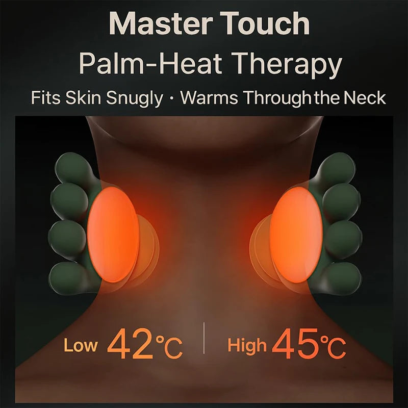 Masajeador biónico de cuello y hombros N7 – Masaje de amasamiento de 3 niveles con calor