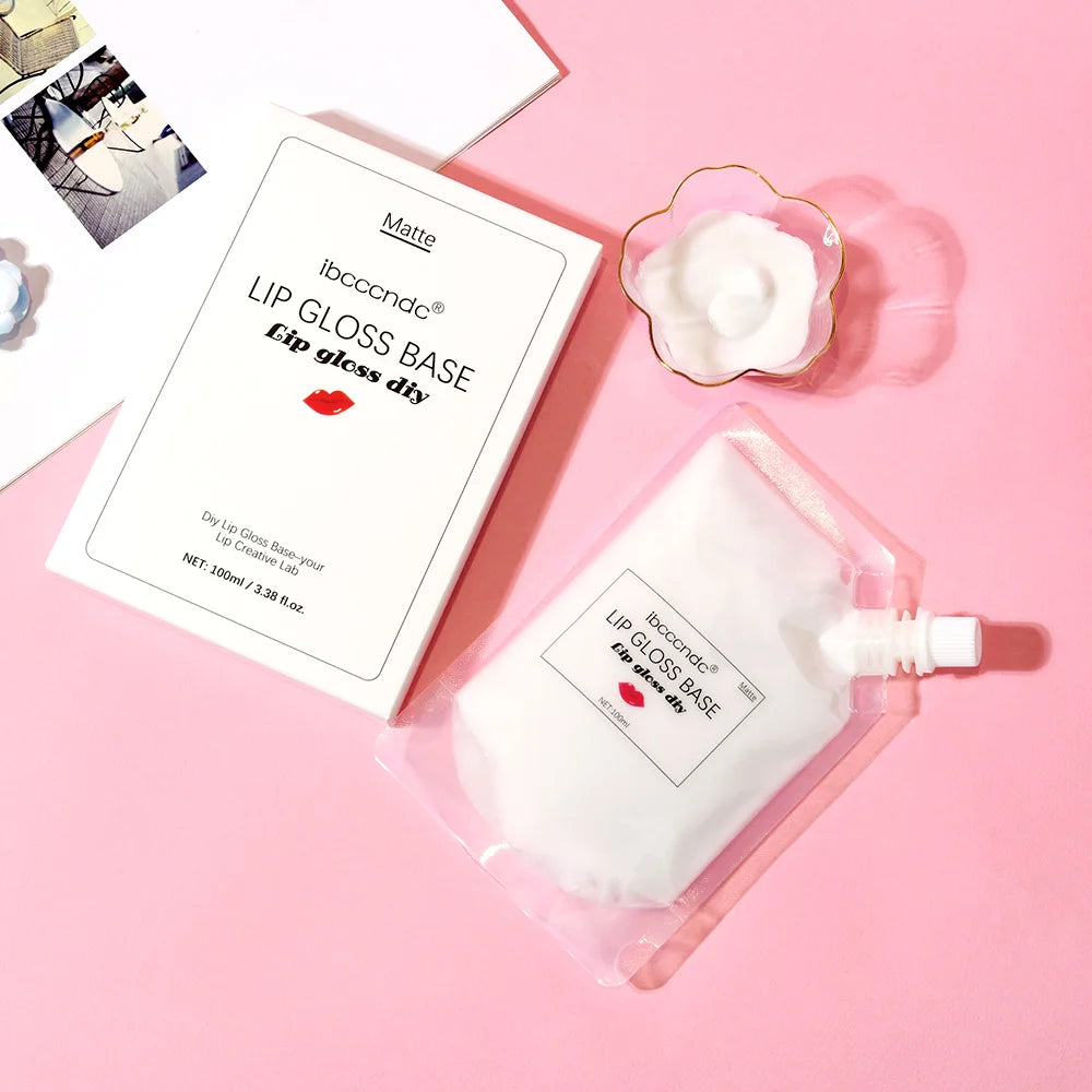 DIY Lipgloss-Basis (100 ml) – Nicht klebende, feuchtigkeitsspendende milchige Lotions-Textur für mattes & individuelles Lipgloss-Herstellen