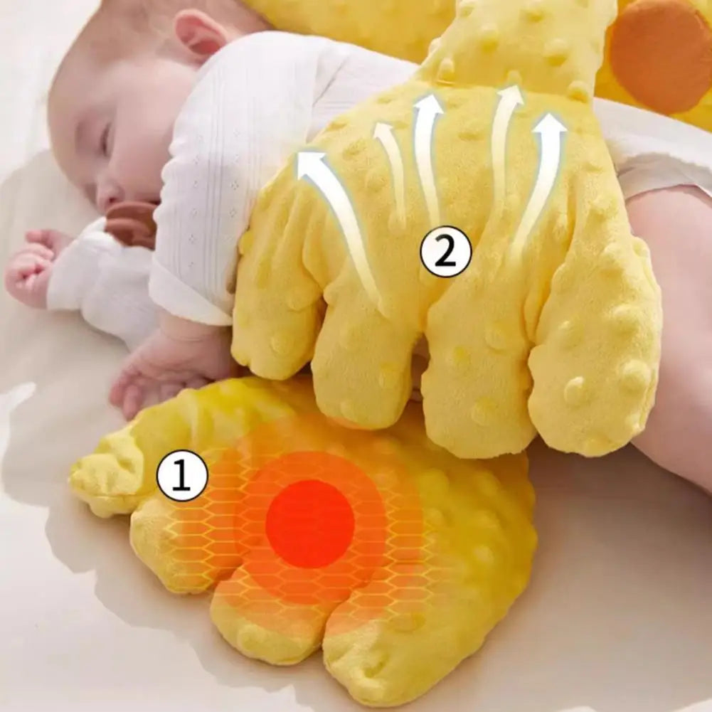 Baby Soothing Sleep Pillow with Adjustable Patting Modes – Soft Plush Cuddle Buddy | Nursery Bedtime Soother & Patting Pillow for Infants