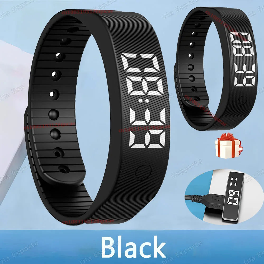 HT30 Vibrationsalarm-Armbanduhr – Lautloser Vibrationswecker, Smart-Armband für Tiefschläfer | Verstellbares Wearable-Armband für Damen & Herren