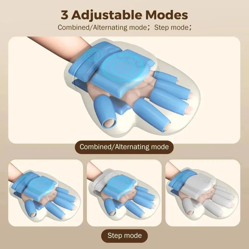 Masajeador de manos con compresión de bolsa de aire y vibración – Guante de masaje para dedos, muñeca y palma para relajación muscular | Gran idea de regalo