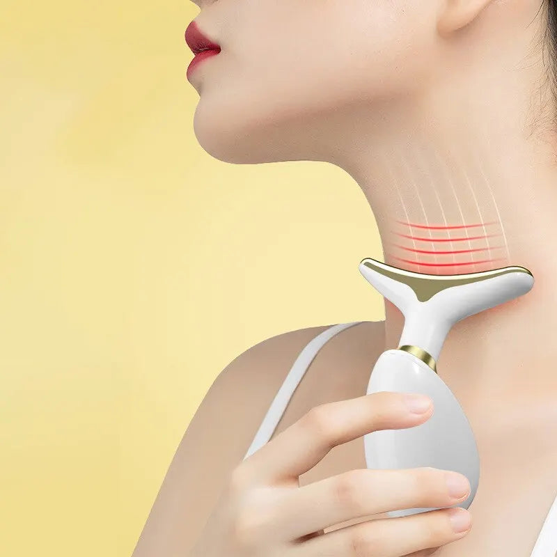 Masseur électrique pour le visage et le cou – Appareil de beauté liftant, raffermissant et anti-âge pour usage domestique