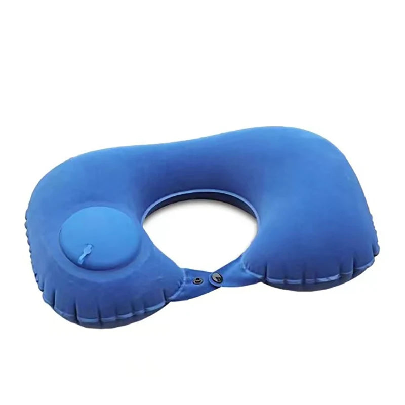 Almohada de viaje inflable para el cuello: soporte cervical ultraportátil para vuelos y viajes por carretera