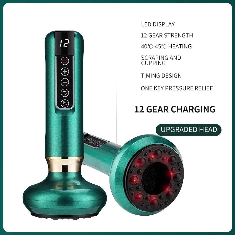 Smart Vacuum Suction Body Massager – Heated Cupping Sculpting Device for Cellulite, Belly & Back | Chinese Cupping Therapy Modernised