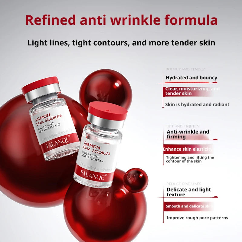 Salmon DNA Sodium PDRN Collagen Facial Serum – Whitening, Firming & Elasticity Skin Renewal & Repair | Korean Beauty (10pcs/pack)