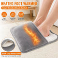 Almohadilla térmica eléctrica para pies USB de 29 cm: alfombrilla calentadora de pies de felpa suave y lavable para el hogar y el invierno | Almohadilla térmica universal para pies en suelo para uso sentado