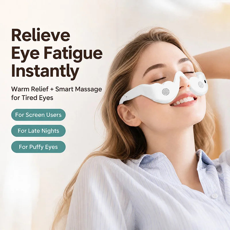 Masajeador ocular alemán: dispositivo de belleza para ojos contra la hinchazón, ojeras, bolsas, efecto lifting y reafirmante | Alivio de la fatiga