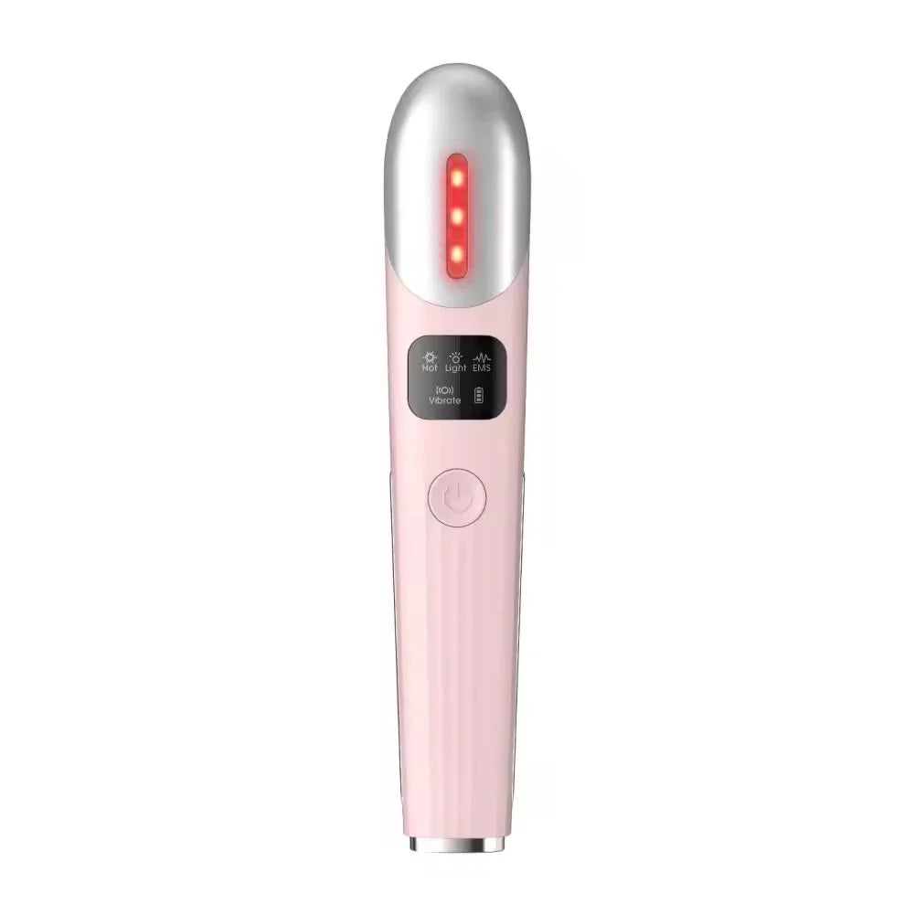 EMS-Mikrostrom-Gesichtsliftungsgerät – Rotlicht-Gesichts-Zauberstab für Augen, Hals & Gesicht | Hautstraffendes, Anti-Falten & Lifting-Beauty-Tool