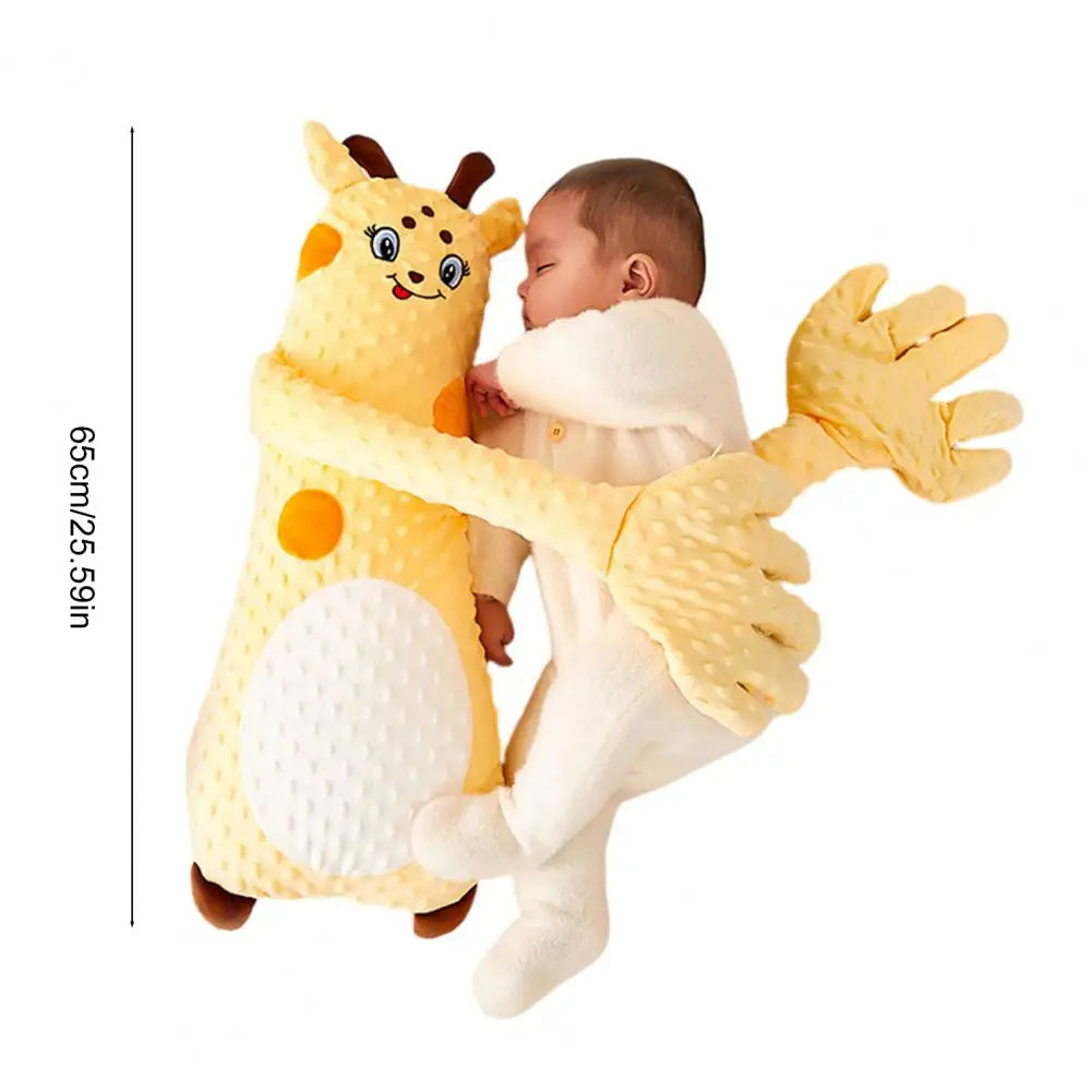 Almohada de peluche para el sueño del bebé con modos de palmadas ajustables – Compañero de arrullo suave | Calmante para la hora de dormir y almohada de palmadas para bebés