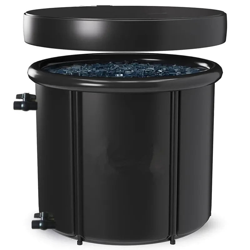 Aufblasbare faltbare Eisbadewanne – Große tragbare Kältetherapie-Wanne zur Regeneration für Sportler, Sporttraining & Kaltwasseranwendungen | Spa-Pool für zu Hause