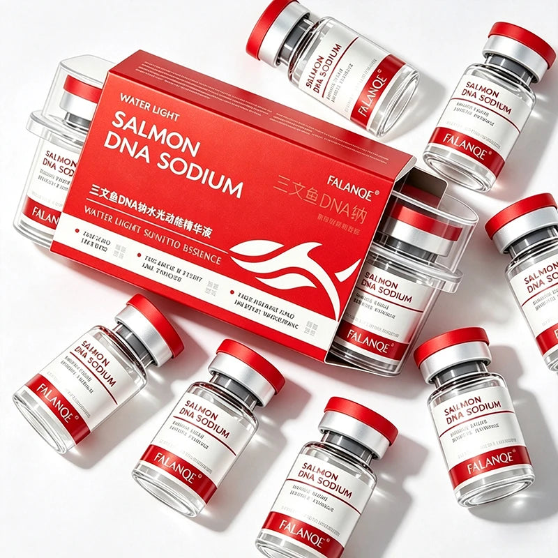 Salmon DNA Sodium PDRN Collagen Facial Serum – Whitening, Firming & Elasticity Skin Renewal & Repair | Korean Beauty (10pcs/pack)