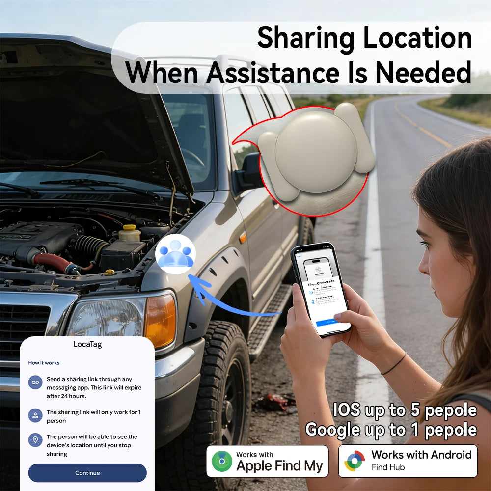 Apple Find My & Google Find Hub Compatible Tracker – Strong Magnetic Waterproof Anti-Lost Finder Device | 1/4-Pack Smart Tag for iOS & Android