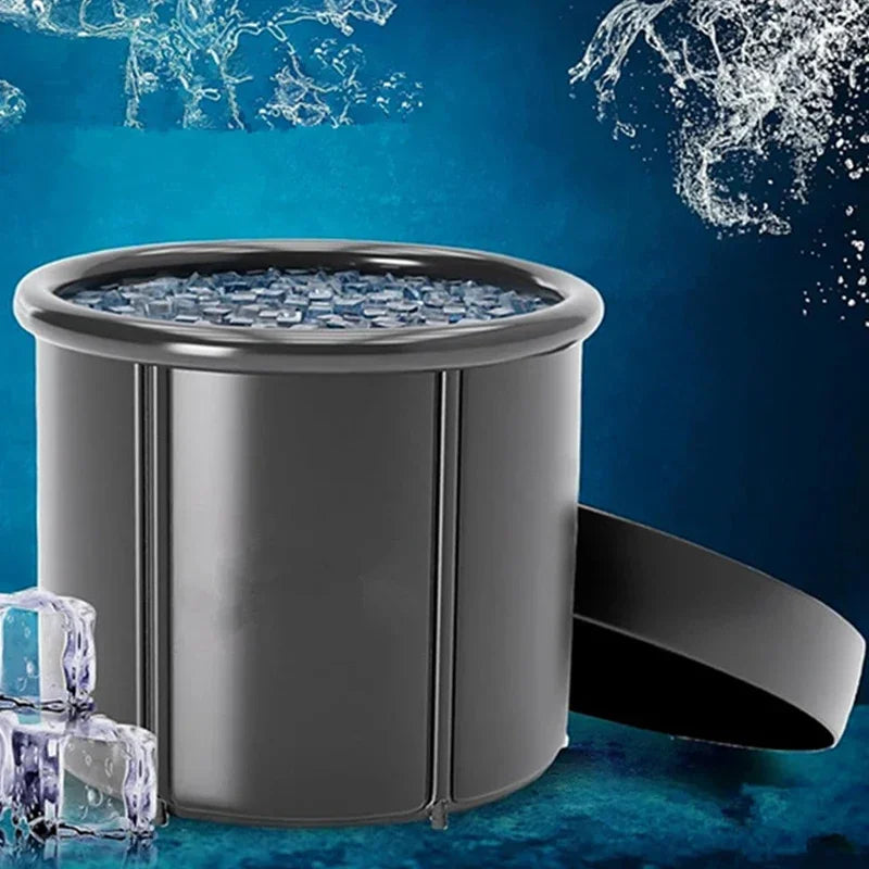 Aufblasbare faltbare Eisbadewanne – Große tragbare Kältetherapie-Wanne zur Regeneration für Sportler, Sporttraining & Kaltwasseranwendungen | Spa-Pool für zu Hause