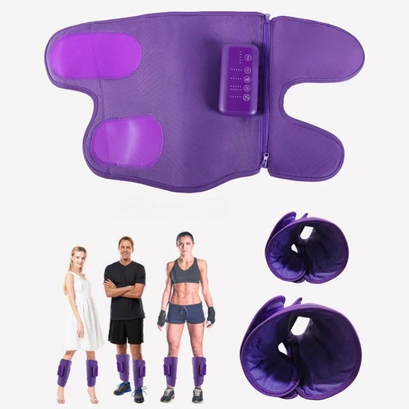 Masajeador de pantorrillas con calor inteligente: presoterapia portátil inalámbrica con masajeador de piernas suave y transpirable para el alivio muscular diario en casa