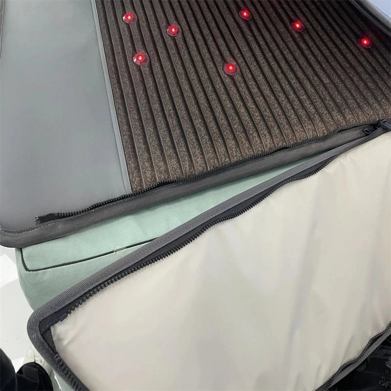 Esterilla de fotones con calor por infrarrojos lejanos – Domo de sauna plegable y cápsula de spa térmico | Envoltura corporal portátil para pérdida de peso y desintoxicación en casa