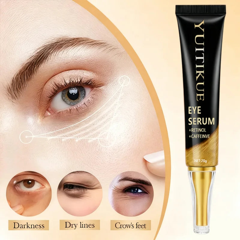 Crème contour des yeux à la caféine – Raffermissant, liftant et dégonflant à action rapide pour un regard plus lumineux | Jour & Nuit
