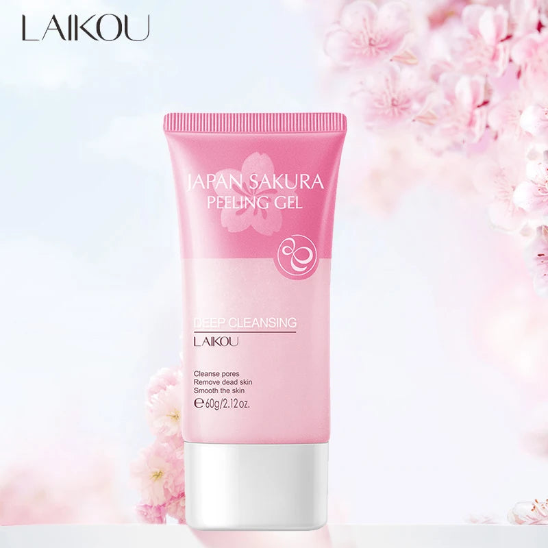 Gel exfoliant au matcha LAIKOU – Gommage facial hydratant, nourrissant et réparateur aux antioxydants de matcha
