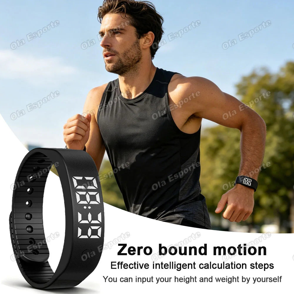 HT30 Vibrating Alarm Clock Watch – Silent Vibration Wake-Up Smart Bracelet for Heavy Sleepers | Adjustable Wearable Wrist Band for Men & Women