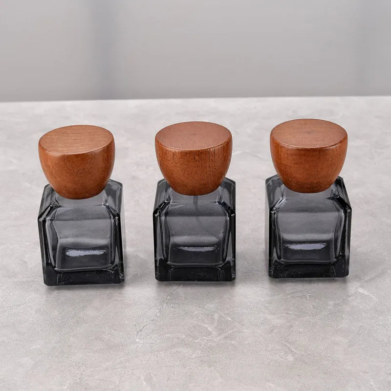 Leere schwarze Glas-Parfümzerstäuber – 50 ml nachfüllbarer Feinzerstäuber (10er-Pack)
