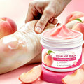 Squalane Peach Feuchtigkeitscreme 70g – Tiefenwirksame Feuchtigkeit für trockene, rissige Hände & Füße | Pflanzliche Squalane-Reparaturformel