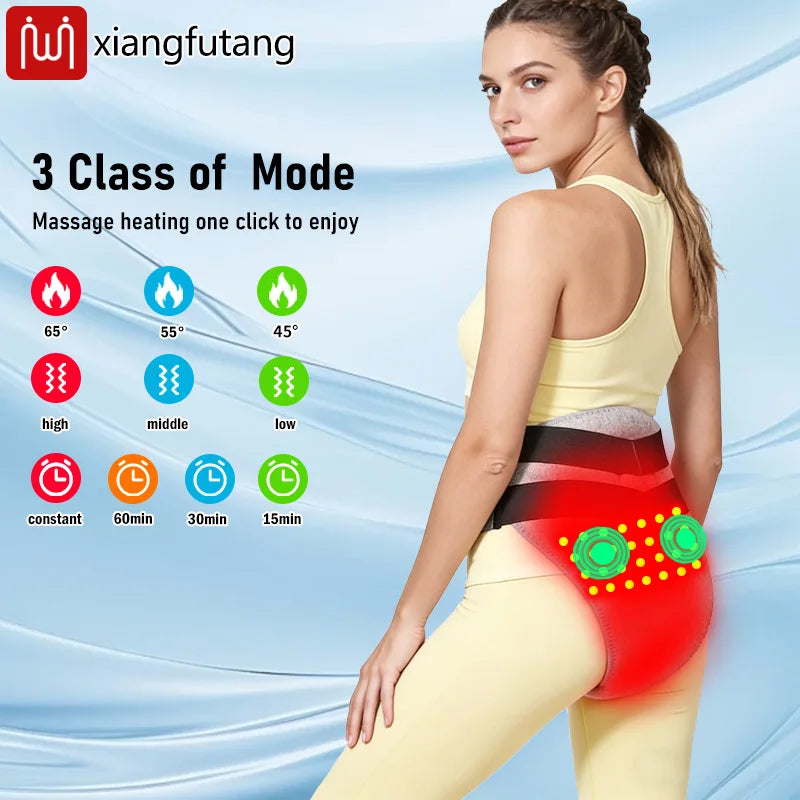 Almohadilla térmica de luz roja de 660 nm – Masaje abdominal con 162 LED para cólicos menstruales, útero frío y dolor abdominal | Dispositivo de cuidado cálido para soporte uterino