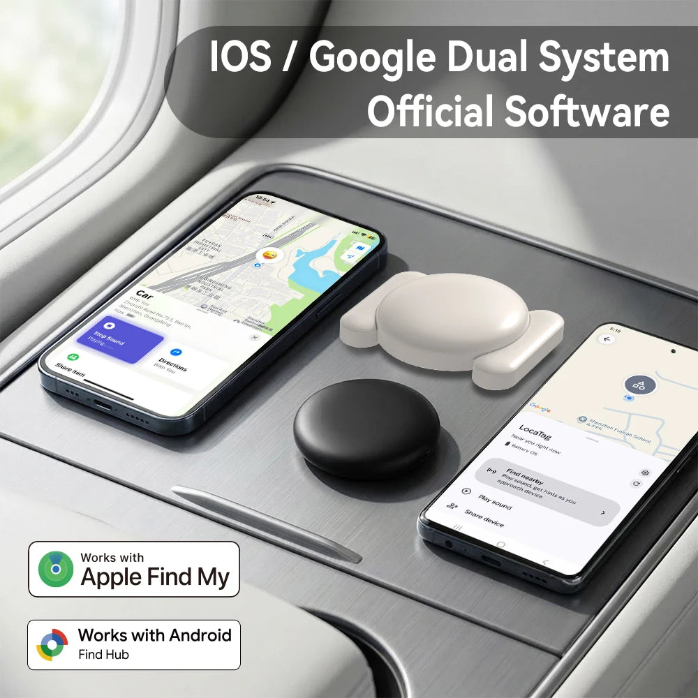 Kompatibler Tracker für Apple Find My & Google Find My Device – Starker magnetischer, wasserdichter Anti-Verlust-Sucher | 1er/4er-Pack Smart Tag für iOS & Android