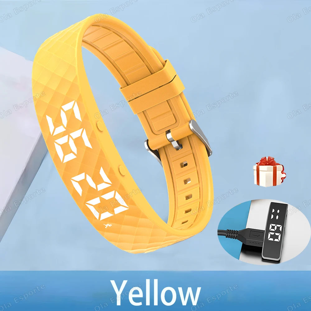 HT30 Vibrationsalarm-Armbanduhr – Lautloser Vibrationswecker, Smart-Armband für Tiefschläfer | Verstellbares Wearable-Armband für Damen & Herren