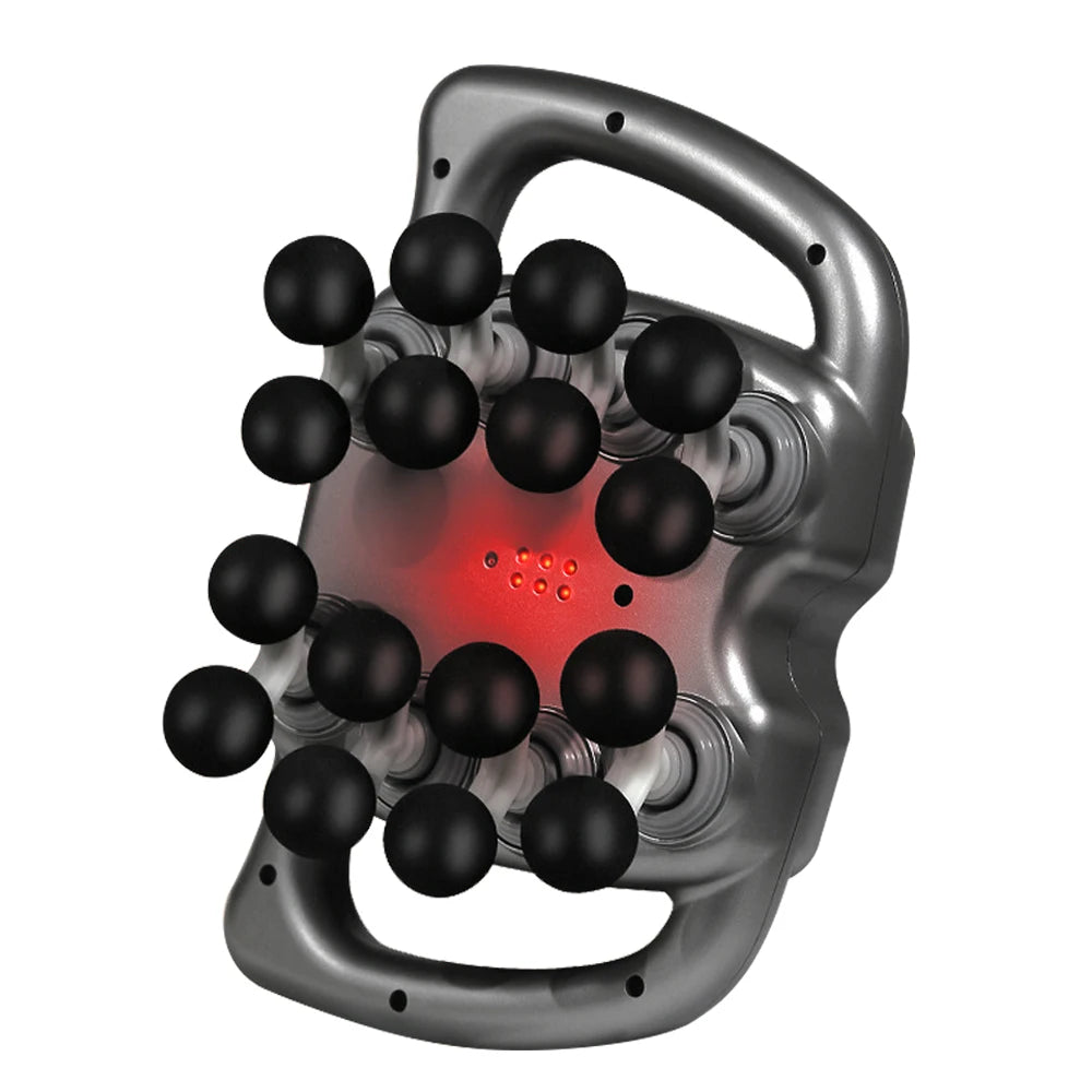 Pistola de masaje muscular inalámbrica profesional de 16 cabezales: relajación muscular y alivio del dolor para cuello, cintura y cuerpo completo