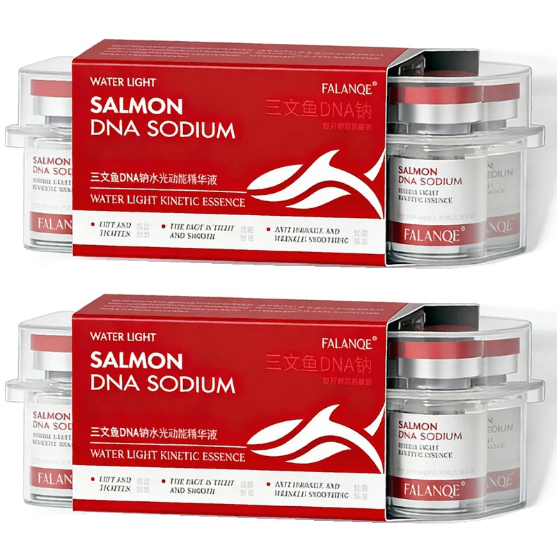Salmon DNA Sodium PDRN Collagen Facial Serum – Whitening, Firming & Elasticity Skin Renewal & Repair | Korean Beauty (10pcs/pack)