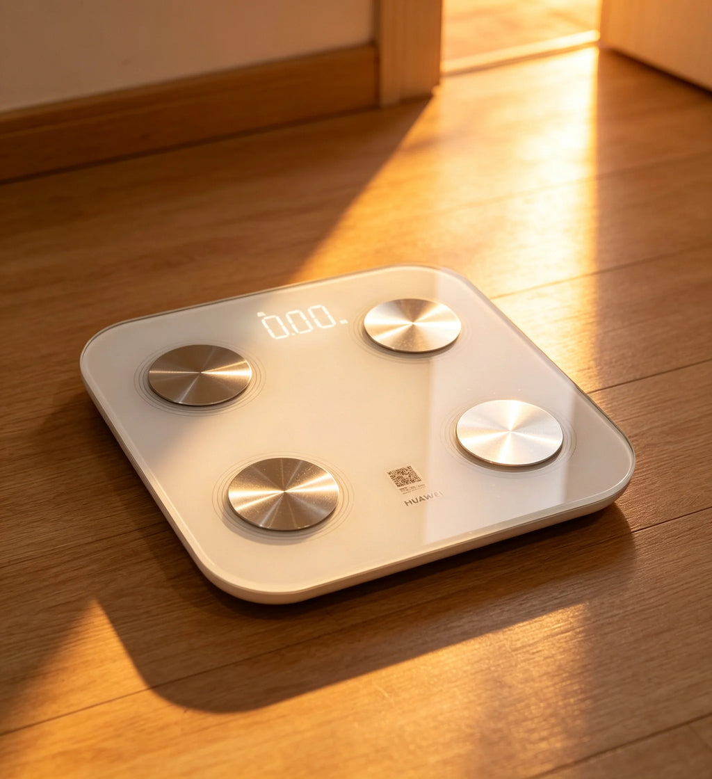 Original HUAWEI Body Fat Scale 3 – Intelligente Körperfettwaage & Körperanalyse | Duales Bluetooth & WLAN | Hohe Präzision | Huawei Health Ökosystem