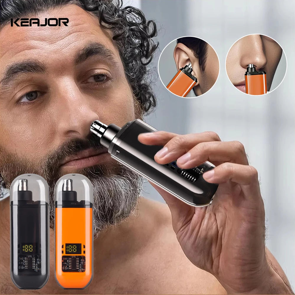 Recortador eléctrico recargable para nariz y cejas – Indoloro, portátil y preciso