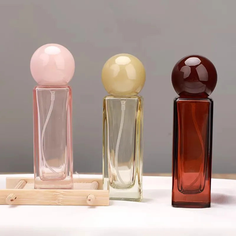 Flacons vaporisateurs de parfum carrés vides en verre – Atomiseur à brume fine rechargeable de 30 ml (lot de 10)