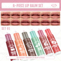 6-teiliges feuchtigkeitsspendendes Lippenöl-Set – Pflegendes Lipgloss-Kit mit 6 leuchtenden Fruchtfarben | langanhaltend & nicht klebend